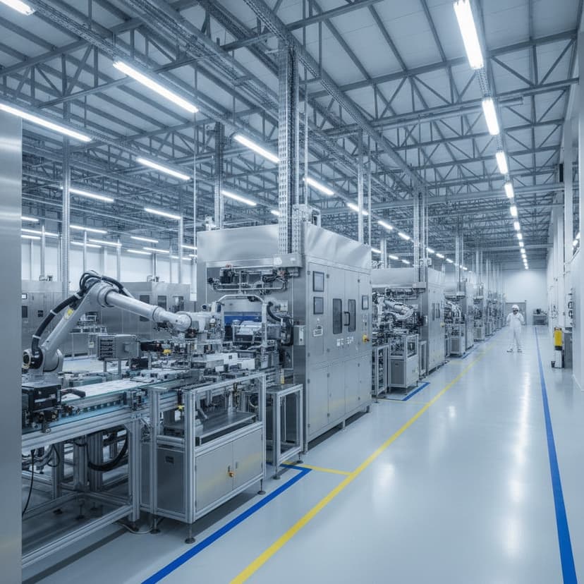 Ligne de production de cellules de batteries