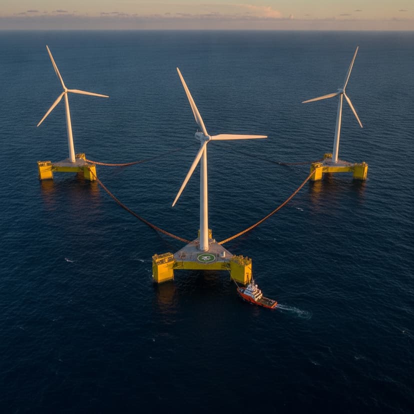 Eolien flottant en mer